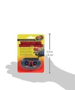 zoomed reptile thermometer and humidity gauge